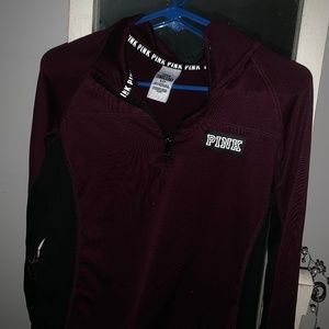 Maroon PINK Quarter-Zip